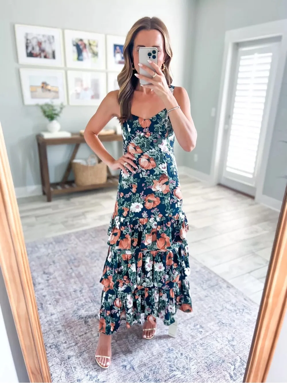 Abercrombie & Fitch Floral Tiered Maxi Dress